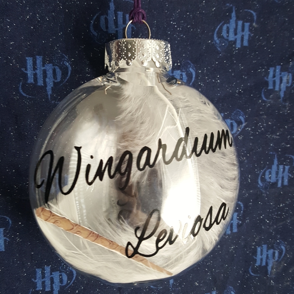 Harry Potter inspired spell ornament.